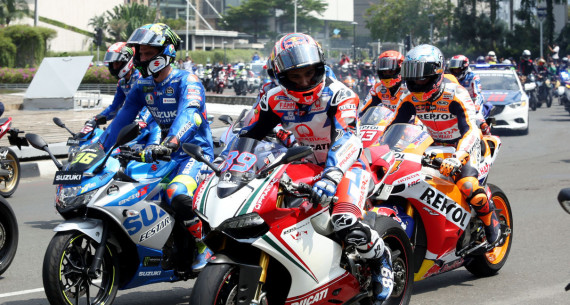 Parade Pembalap MotoGP di Jakarta - JPNN.com