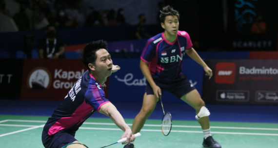 Marcus Fernaldi Gideon dan Kevin Sanjaya Sukamuljo Gagal Menembus Perempat Final Indonesia Open 2022 - JPNN.com